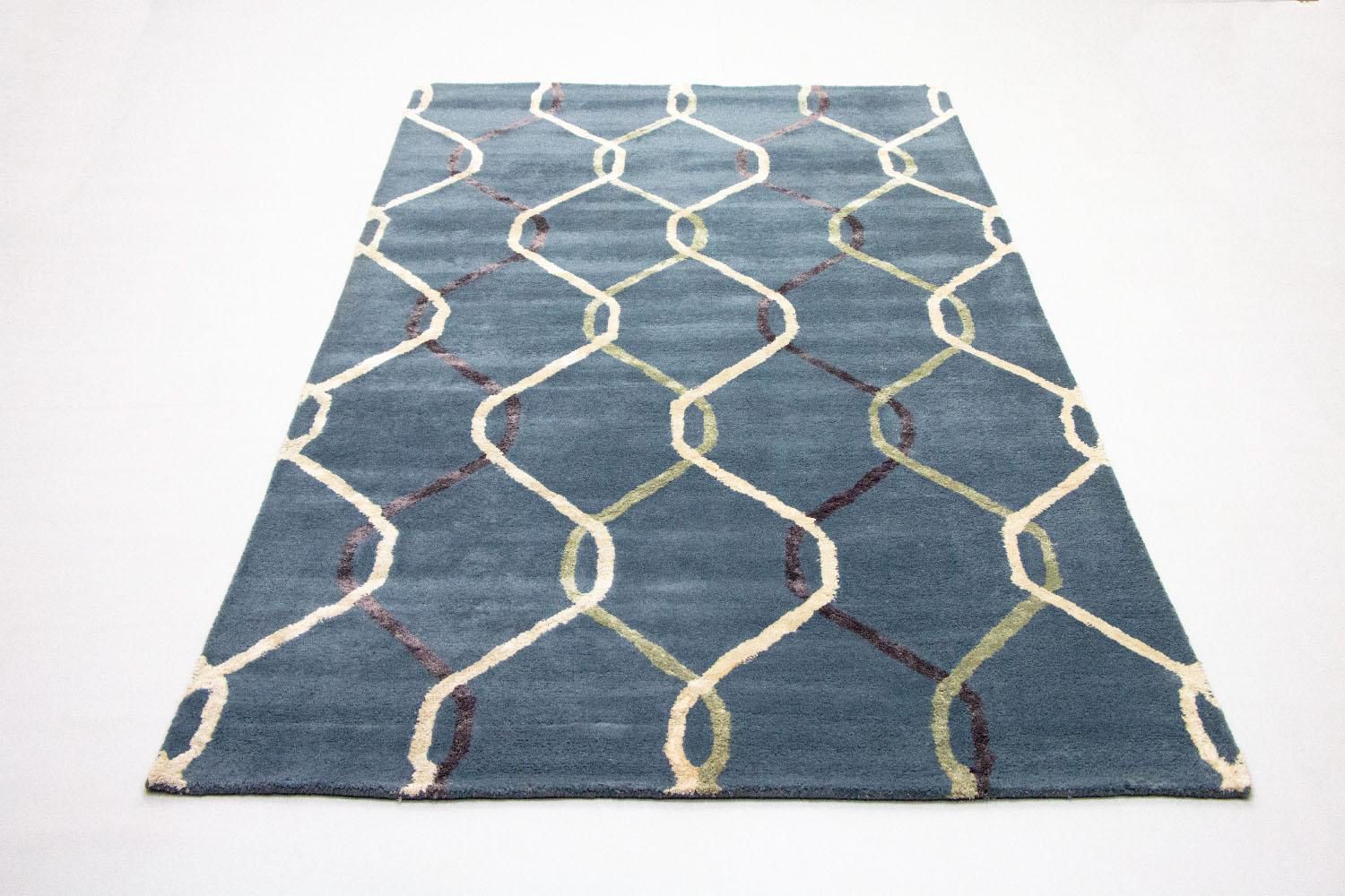 Tappeto di design - 240 x 153 cm - blu
