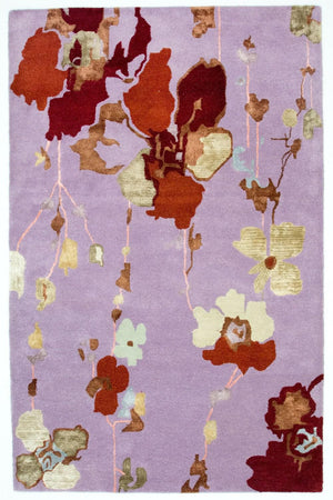 Tappeto di design - 240 x 152 cm - viola