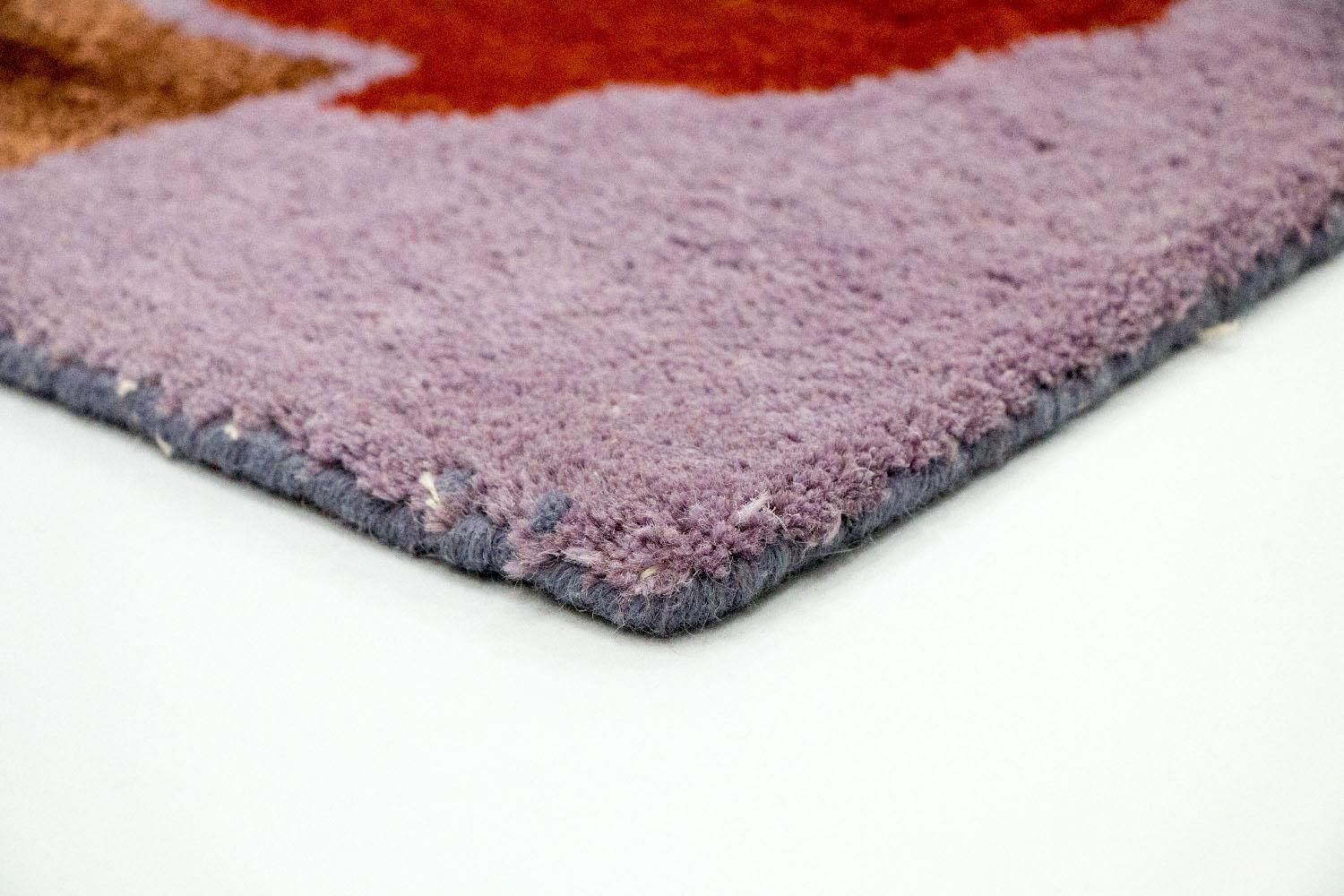 Tappeto di design - 240 x 152 cm - viola