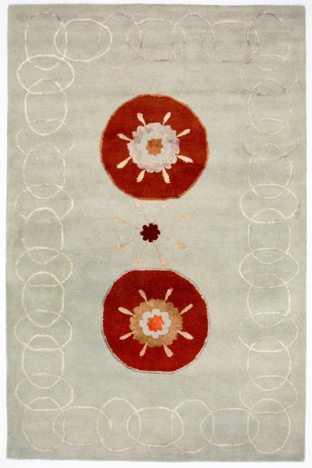 Tappeto di design - 239 x 150 cm - argento