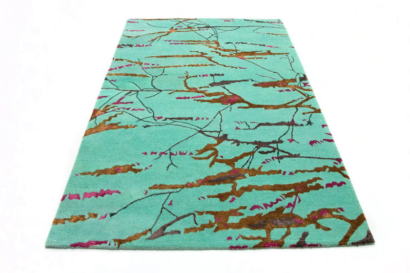 Tappeto di design - 248 x 154 cm - turchese