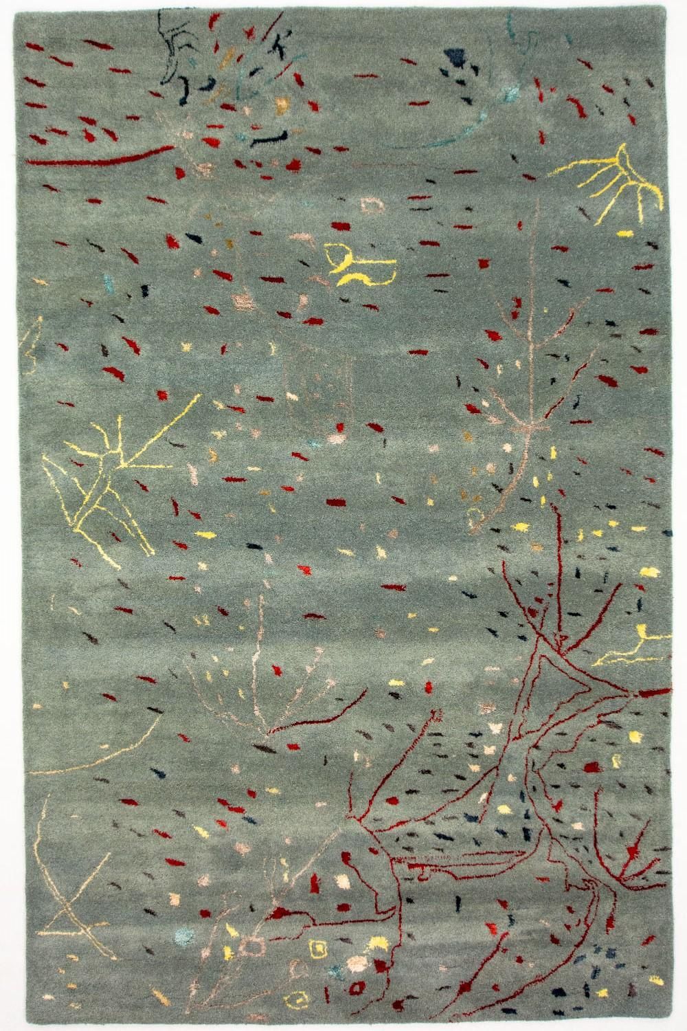 Tappeto di design - 243 x 156 cm - blu chiaro