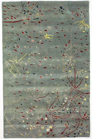 Tappeto di design - 243 x 156 cm - blu chiaro