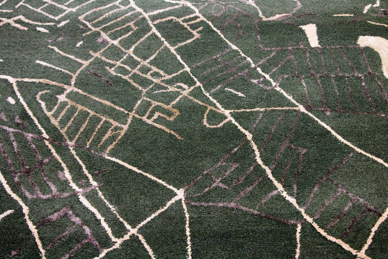 Tappeto di design - 243 x 154 cm - verde