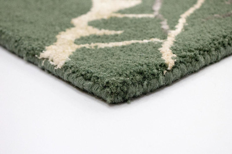Tappeto di design - 243 x 154 cm - verde