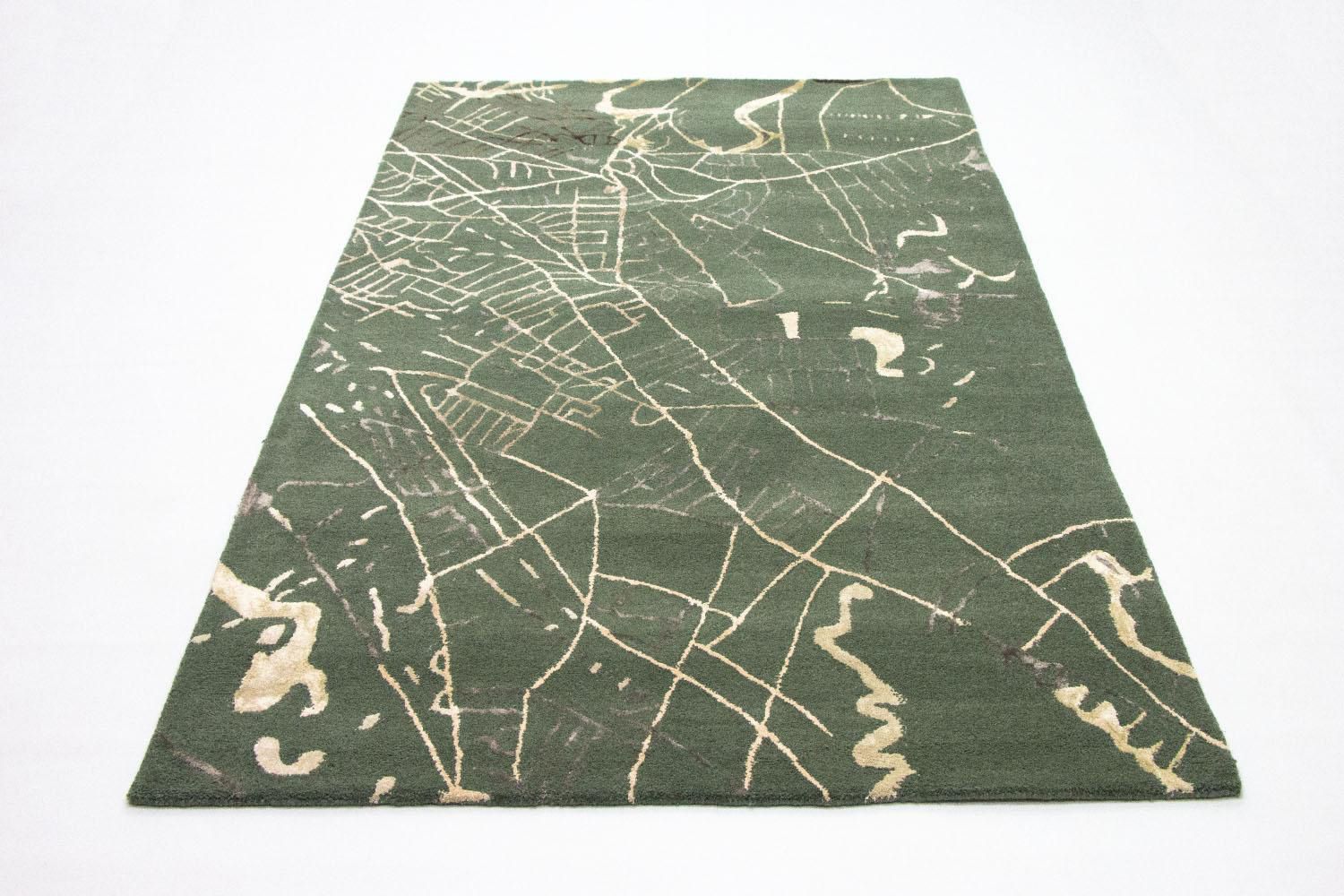 Tappeto di design - 243 x 154 cm - verde