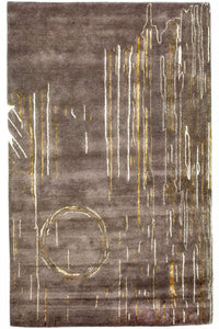 Tappeto di design - 242 x 151 cm - marrone