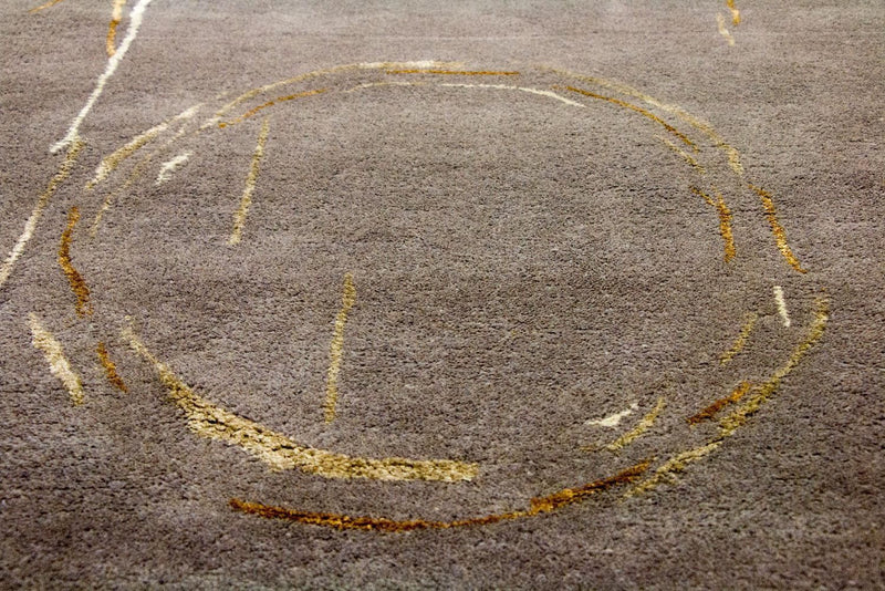 Tappeto di design - 242 x 151 cm - marrone