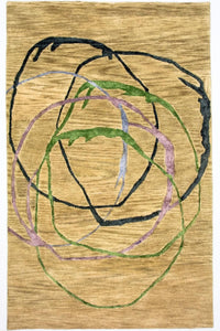 Tappeto di design - 243 x 152 cm - multicolore