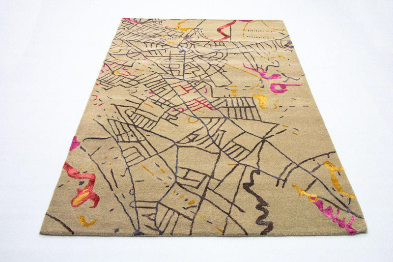 Tappeto di design - 241 x 152 cm - multicolore