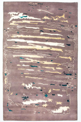 Tappeto di design - 243 x 153 cm - marrone