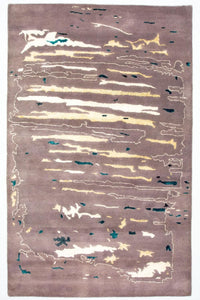 Tappeto di design - 243 x 153 cm - marrone