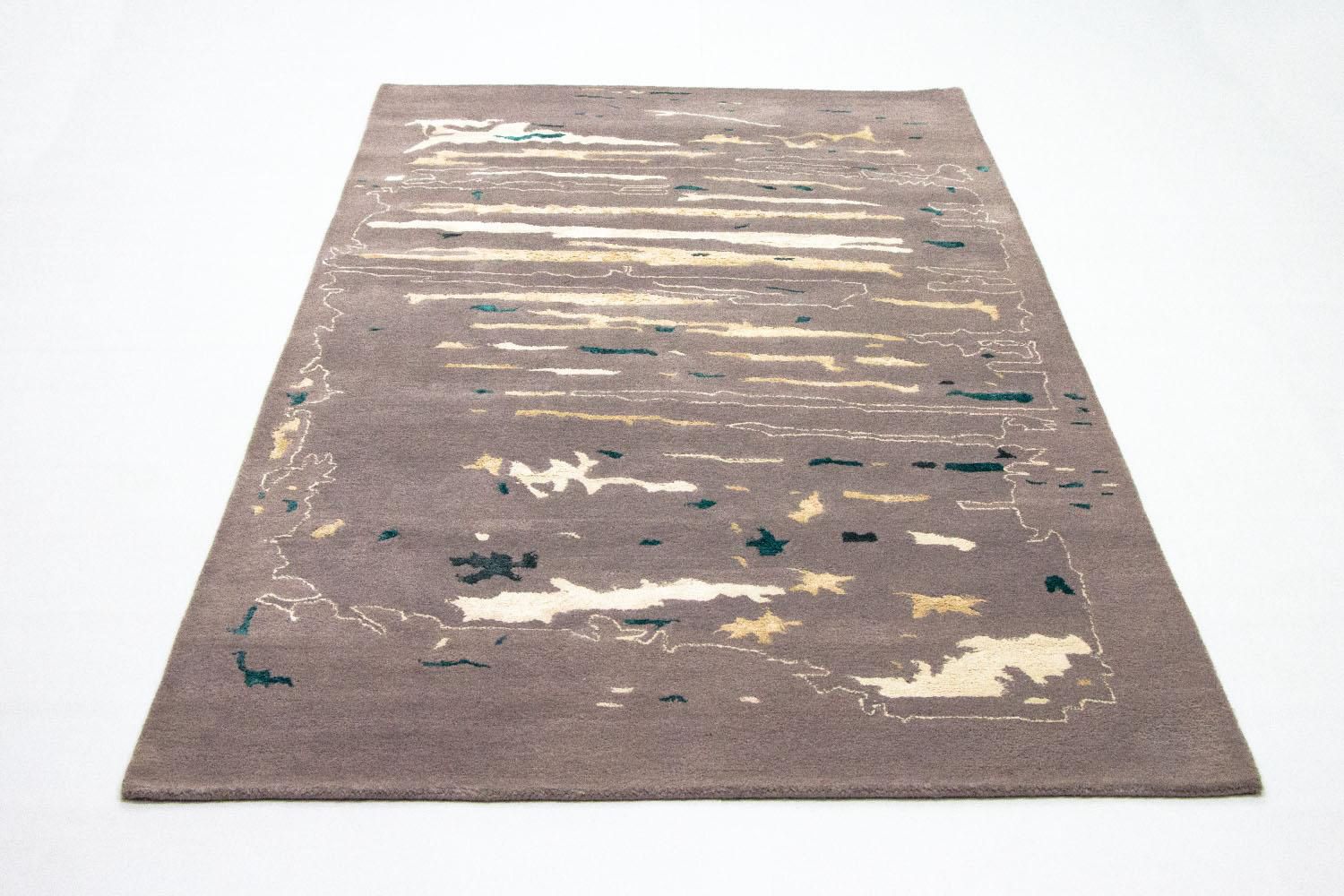 Tappeto di design - 243 x 153 cm - marrone