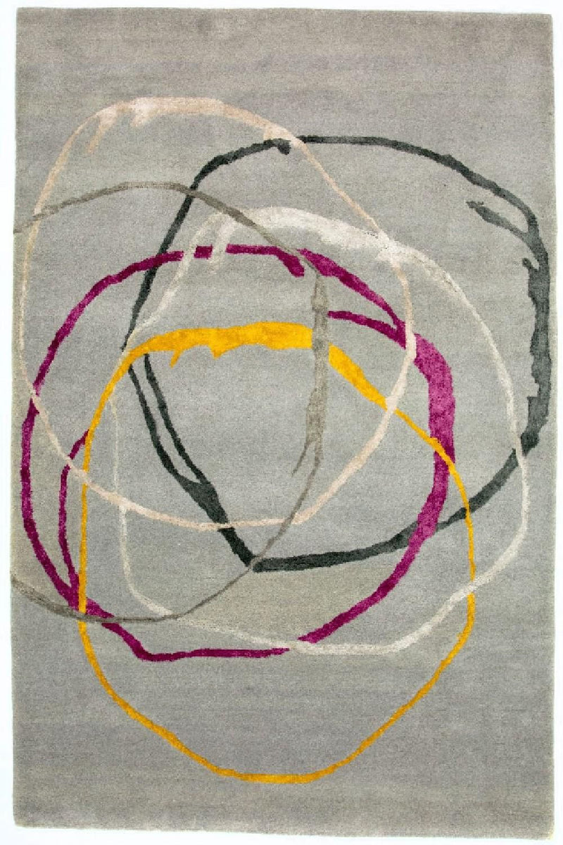 Tappeto di design - 243 x 153 cm - argento