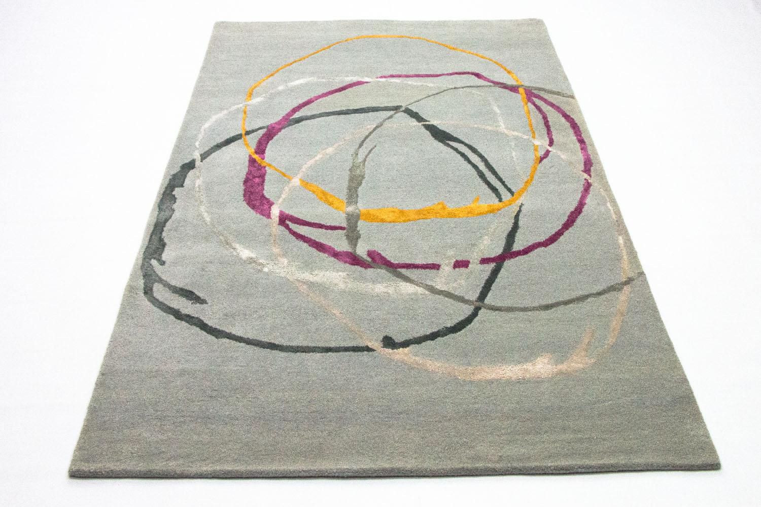 Tappeto di design - 243 x 153 cm - argento