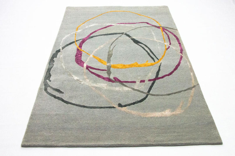 Tappeto di design - 243 x 153 cm - argento