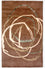 Tappeto di design - 244 x 152 cm - marrone
