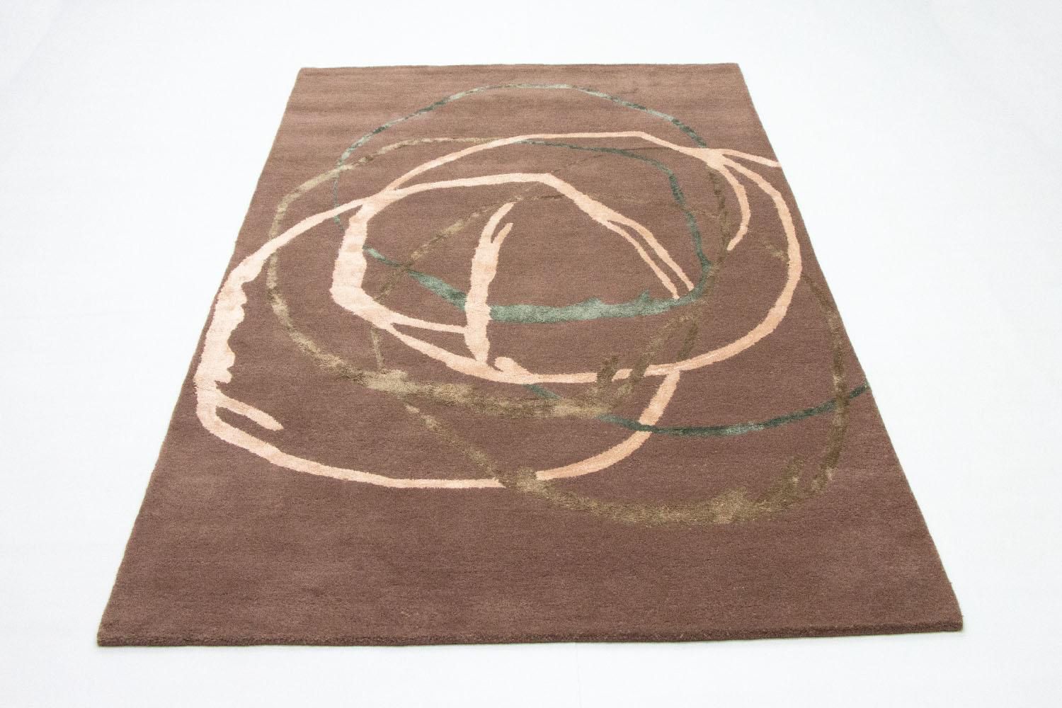Tappeto di design - 244 x 152 cm - marrone