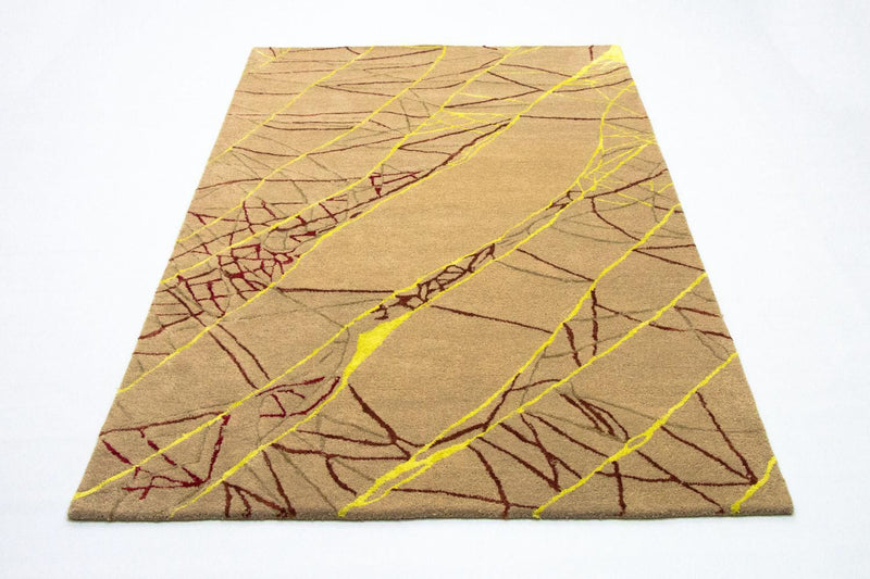 Tappeto di design - 243 x 152 cm - marrone