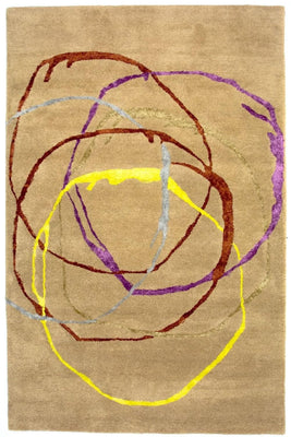 Tappeto di design - 246 x 152 cm - beige