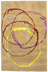 Tappeto di design - 246 x 152 cm - beige