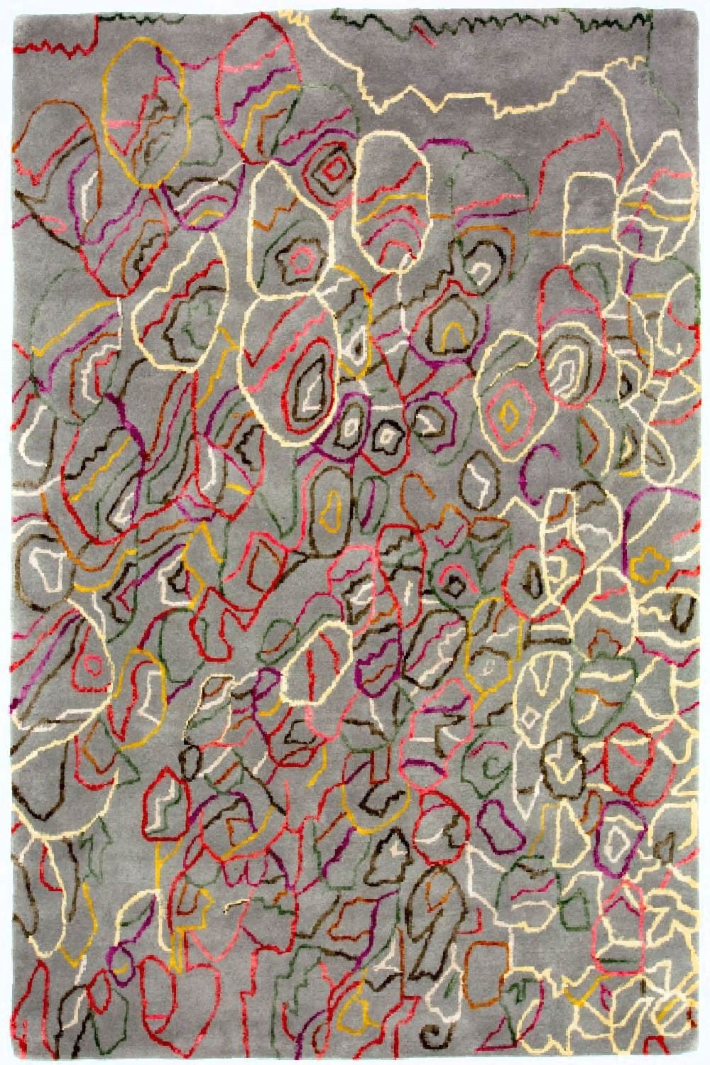 Tappeto di design - 241 x 153 cm - multicolore