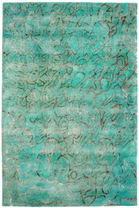 Tappeto di design - 244 x 153 cm - turchese