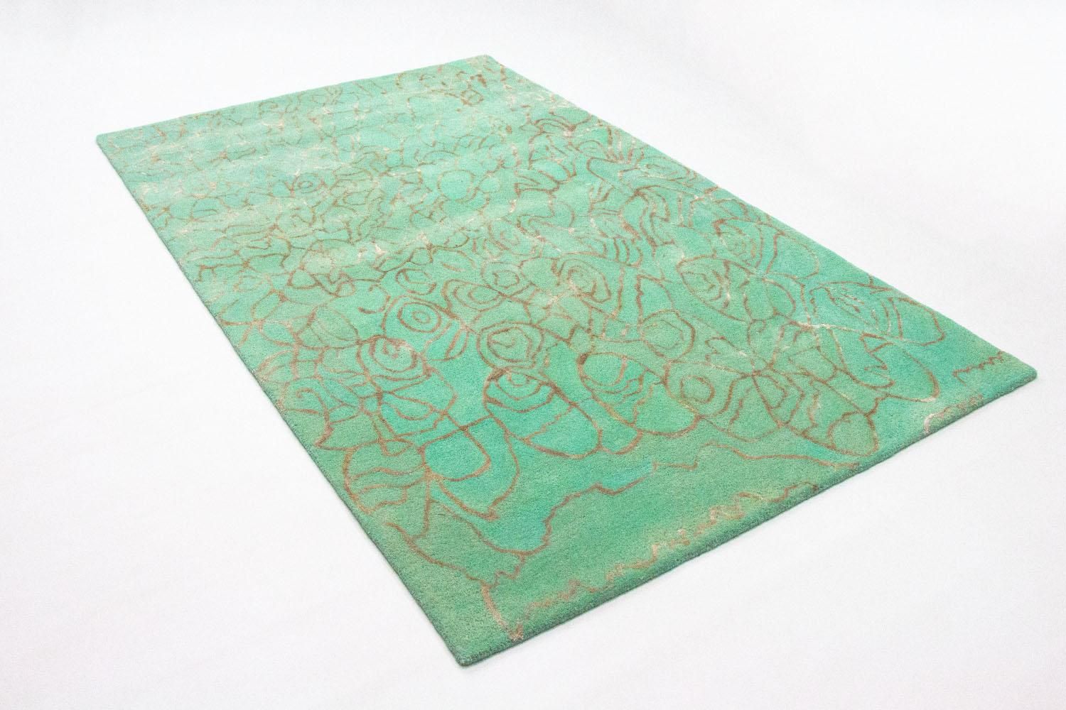 Tappeto di design - 244 x 153 cm - turchese