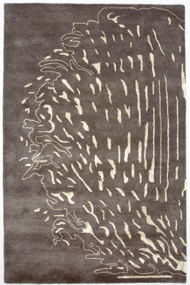 Tappeto di design - 241 x 153 cm - marrone