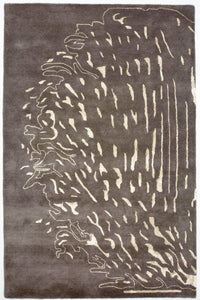 Tappeto di design - 241 x 153 cm - marrone