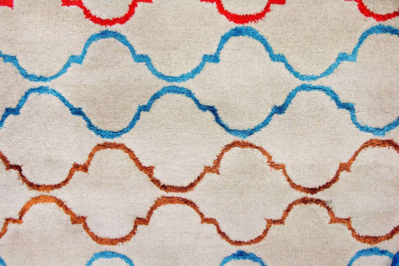 Tappeto di lana - 241 x 150 cm - beige
