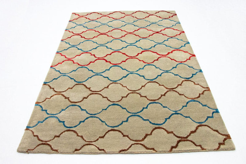 Tappeto di lana - 241 x 150 cm - beige