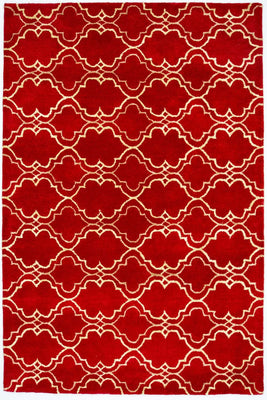Tappeto di lana - 240 x 152 cm - rosso