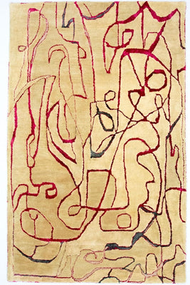 Tappeto di design - 241 x 152 cm - multicolore