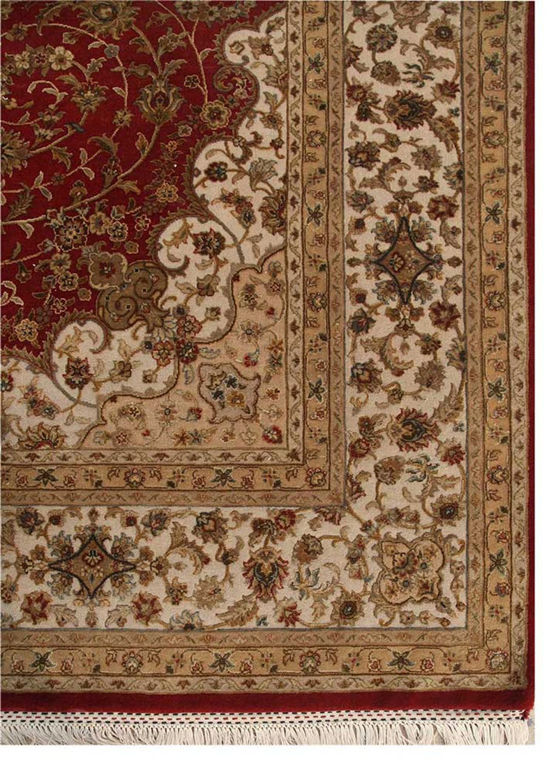 Tappeto di lana - 300 x 240 cm - rosso vino