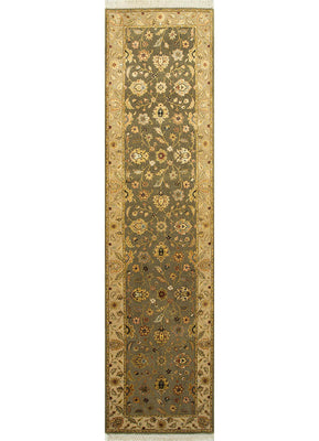 Tappeto corsia Tappeto di lana - 300 x 75 cm - verde