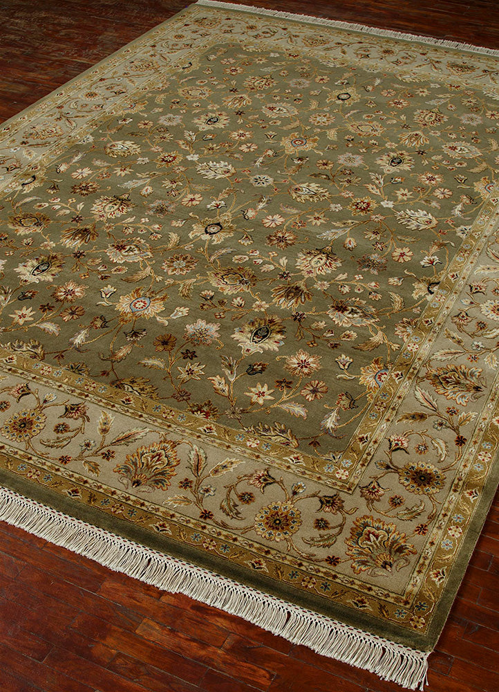 Tappeto corsia Tappeto di lana - 300 x 75 cm - verde