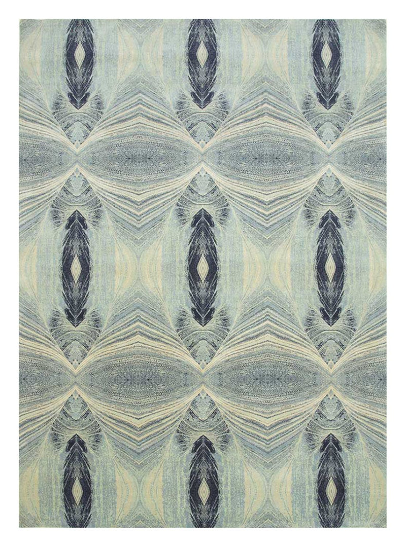 Tappeto di lana - 300 x 240 cm - blu chiaro