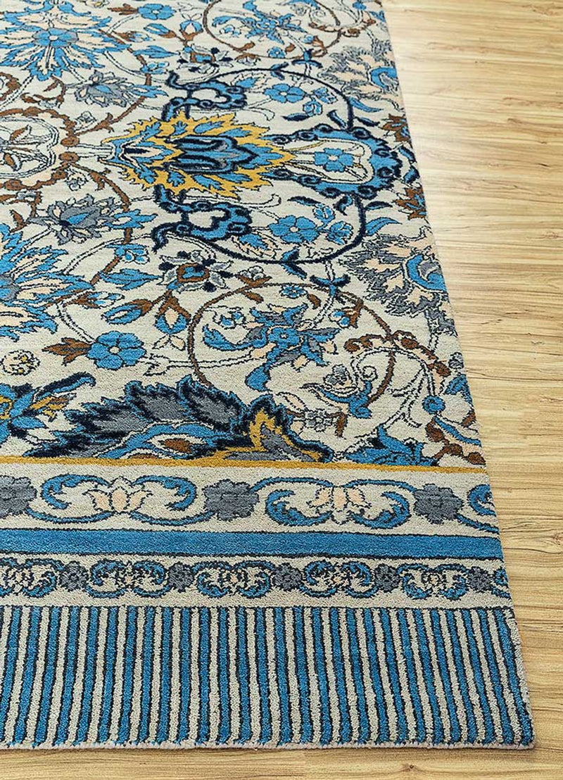 Tappeto di lana - 300 x 240 cm - blu