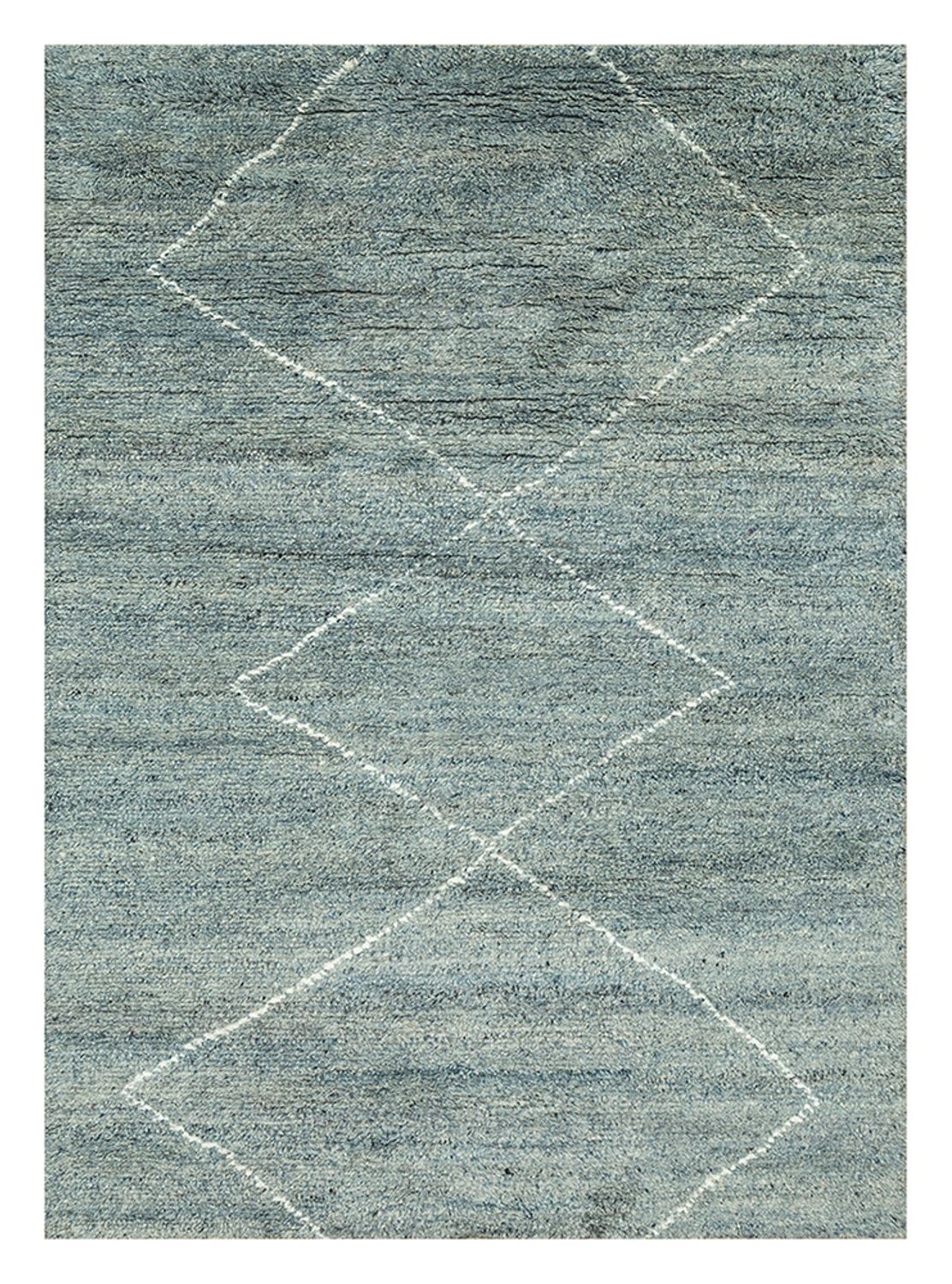 Tappeto di lana - 240 x 150 cm - blu petrolio