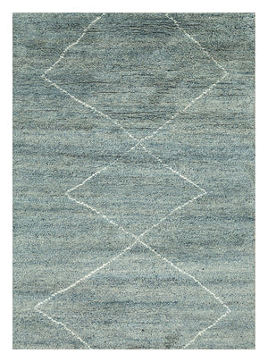 Tappeto di lana - 240 x 150 cm - blu petrolio