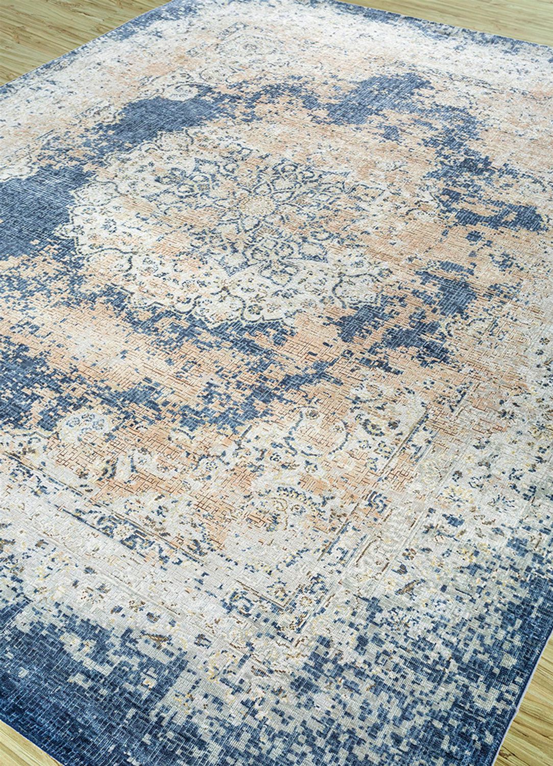 Tappeto di lana - 300 x 240 cm - blu cielo