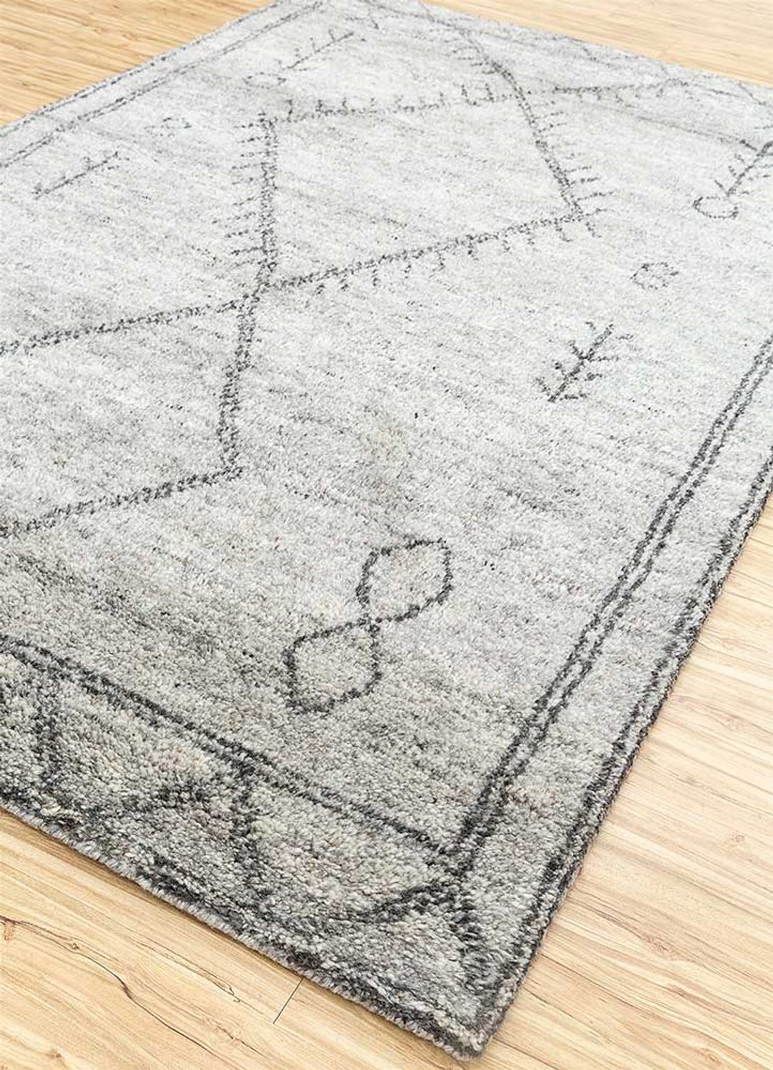 Tappeto di lana - 240 x 150 cm - beige