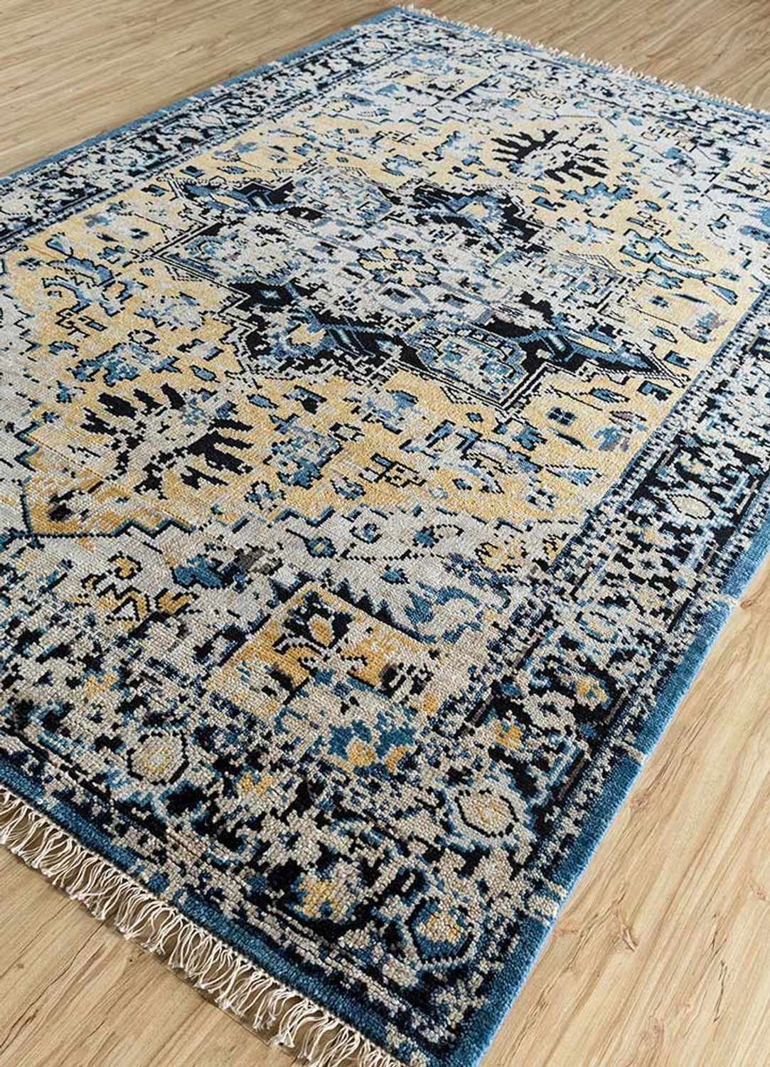 Tappeto di lana - 300 x 200 cm - turchese