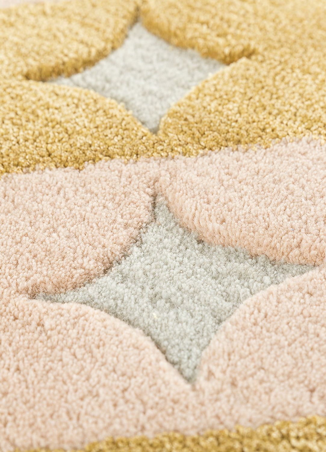 Tappeto di lana quadrato  - 180 x 180 cm - oro