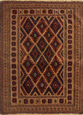 Tappeto di lana quadrato  - 120 x 120 cm - oro