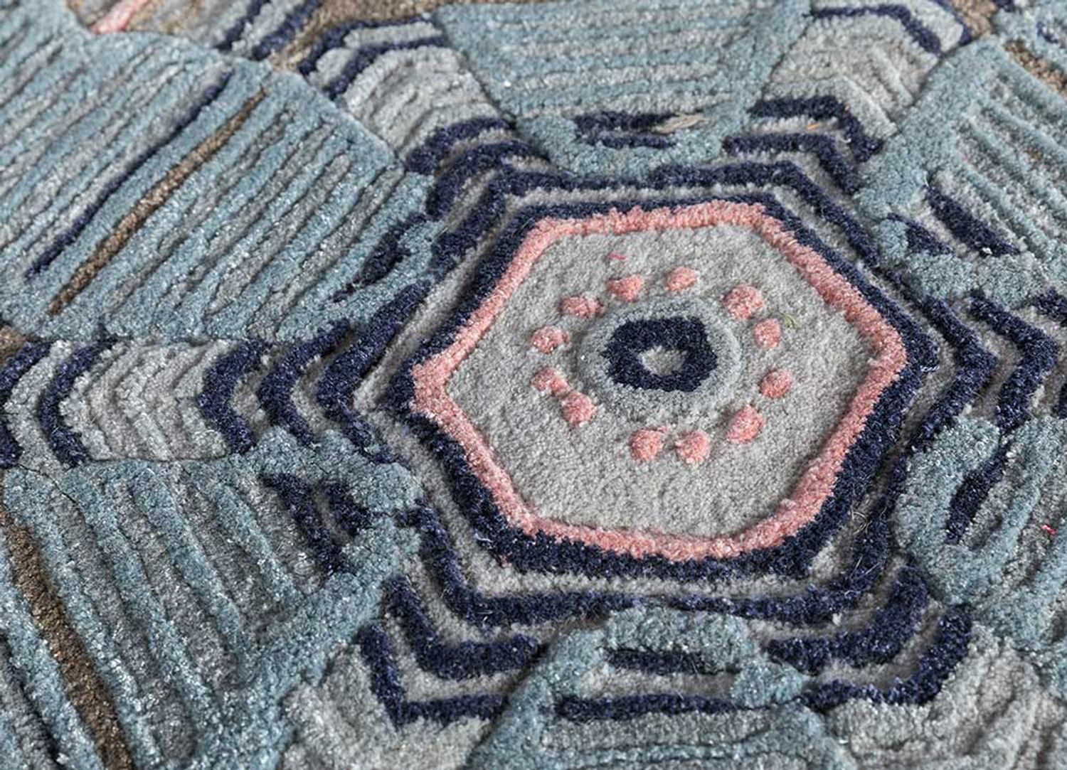 Tappeto di lana forma speciale  - 240 x 170 cm - multicolore