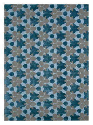 Tappeto di lana - 240 x 170 cm - blu
