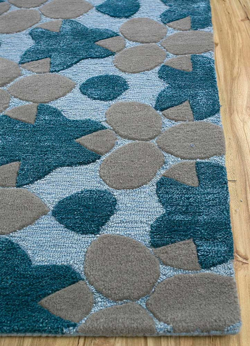 Tappeto di lana - 240 x 170 cm - blu