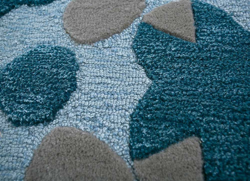 Tappeto di lana - 240 x 170 cm - blu